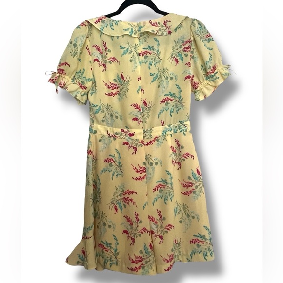 LIKELY Yellow Floral Faux Wrap Romper - Picture 3 of 6